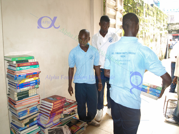 Klimax International High Secondary School book donation